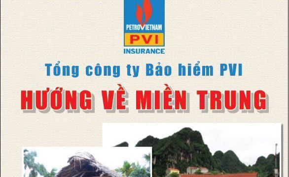 Bảo hiểm PVI hướng về miền Trung thân yêu
