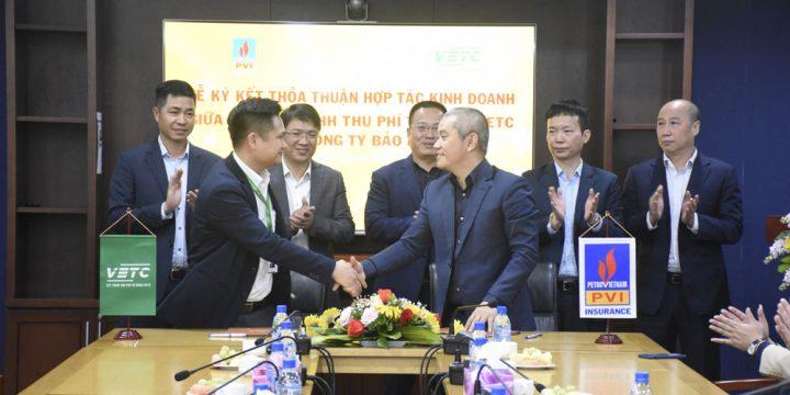 Tổng công ty Bảo hiểm PVI và Công ty TNHH Thu phí Tự động VETC ký kết Thỏa thuận Hợp tác kinh doanh