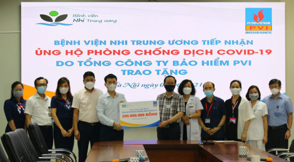 Bảo hiểm PVI ủng hộ chương trình phòng chống Covid-19 tại các bệnh viện và địa phương